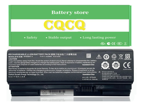 Batería Compatible Cqcq Nh50bat-4 Para Hasee Thunderobot