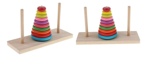 2 Pcs Torre De De Puzzle Children Toys Indio