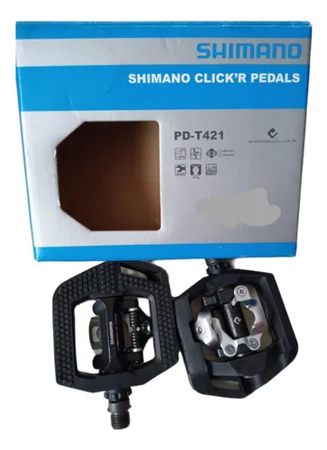 Pedales Bicicleta Shimano Pd-t421 Mtb Chocles Mtb Doble Proposito