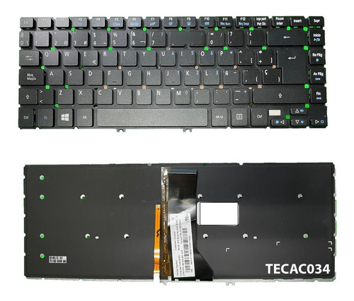 Teclado Compatible Con Acer  Acer Aspire R7-571 R7-571g