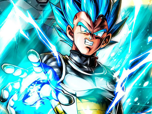 Figura Dragon Ball Z Vegeta Super Saiyan Azul Gigante 28cm