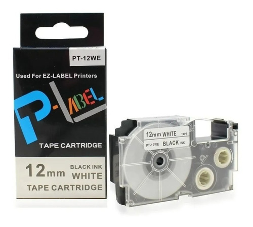 Cartucho Compatível Impressora Casio Nameland 12mm Branco