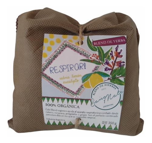 Blend Yerba Mate Natural Respirar Mejor Limón Eucaliptus