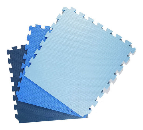 Kit Tapete 8 Tatames Eva 50x50 Cores Tons Rosa Infantil Cor Tons De Azul Nome Do Desenho Liso