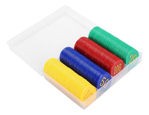 160pcs/caja Fichas De Poker Profesional Familia Educativa Di