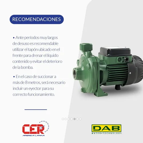 Bomba Centrifuga Dab Eleva Agua 35m 10800 Lts/h 2,5hp 380v