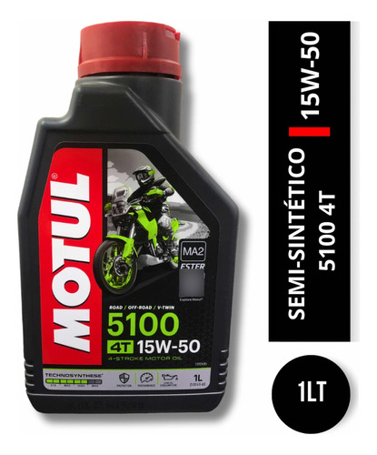 Aceite Motul 15w50 5100 4t Semi-sintético