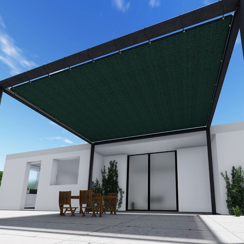 Tela Verde 95% - 2m X 6m Com Bainha E Ilhós Hv®