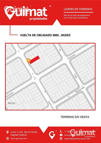 Imagen 3 de 12 de Terreno - Nuñez - Lideres En Terrenos - Guimat Propiedades