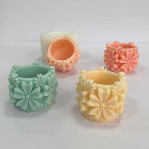 Macetas Con Pétalos, Moldes De Silicona, Moldes Para Plantas