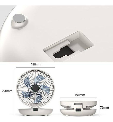 A Ventilador De Mesa Dobrável Montado Na Parede De Dupla