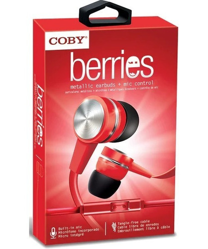 Auriculares In Ear Coby Berries Microfono Original