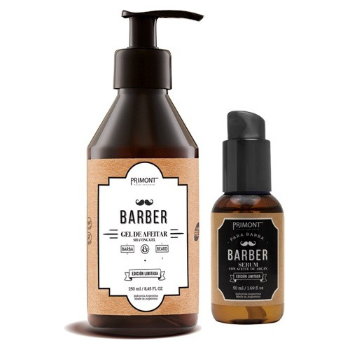 Gel Para Afeitar Barba + Serum Para Barba - Primont Barber