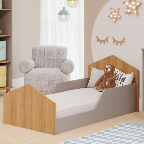 Cama Infantil Casinha Permobili Fendi/nature