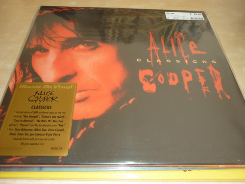 Alice Cooper Classicks Vinilo Nuevo Doble Rojo 180 Gramos