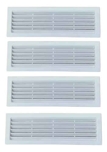 Kit 4 Grades Ventilação Retangular Encaixe 26x9,5 Exaustor