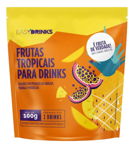 Sachê Preparo Para Drinks Frutas Tropicais Easy Drinks 100g