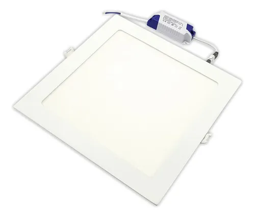 Plafon Panel Led Embutir 20w Cuadrado Luz Fria Calida Neutra