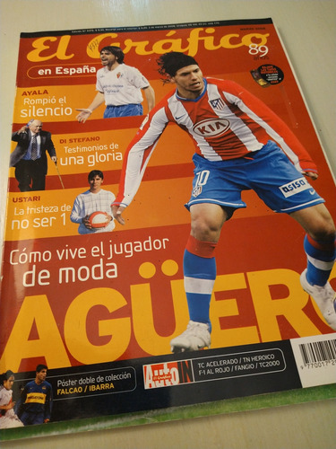 El Kun Agüero Pack X 2 En La Tapa De Revistas El Gráfico (Usado)