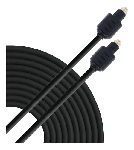 Cable Fibra Óptica Para Audio Digital 1,8 M Conector Toslink