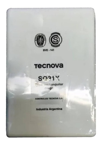 Imagen 1 de 8 de Tapa Ciega Rectangular Blanca Tecnova