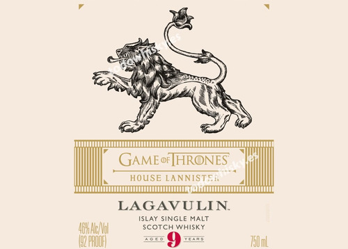 Whisky Lagavulin 9 Años Games Of Thrones 700ml En Estuche