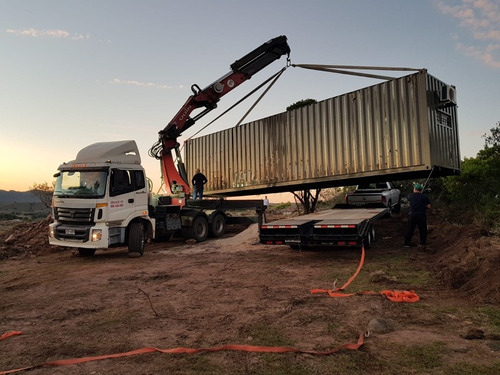 Hidrogrua  Chata  Contenedores Columnas Transporte De Barcos