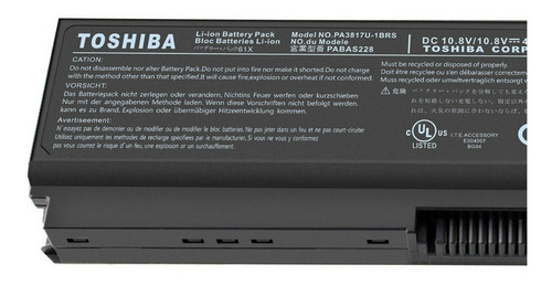 Bateria Toshiba Generica Pa3817