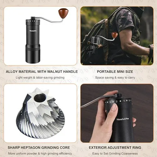 Molinillo De Café Manual, Compatible Con Múltiples Métodos D