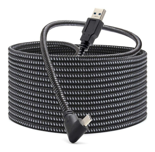 Cable Link Usb-c Usb-a 5 Metros Mallado Para Oculus Quest 2