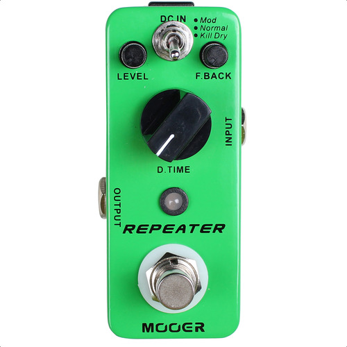 Pedal Delay Digital Mooer Repeater Tres Modos True Bypass