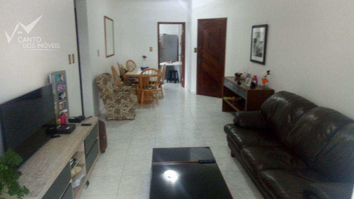 Imagem 2 de 12 de Apartamento Com 2 Dorms, Canto Do Forte, Praia Grande - R$ 350.000,00, 92m² - Codigo: 306 - V306