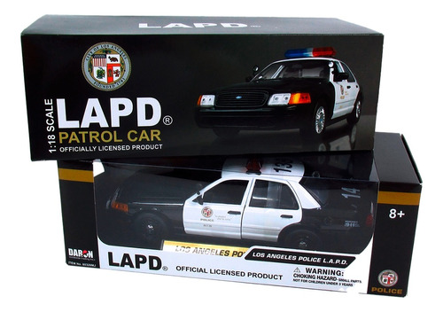 Ford Police Interceptor Lapd Patrulla Los Angeles 1/18 Nuevo