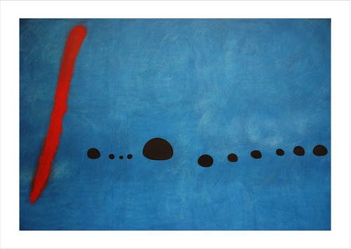 Lamina Fine Art Blue Ii Joan Miro 60x80 Cm  Myc Arte