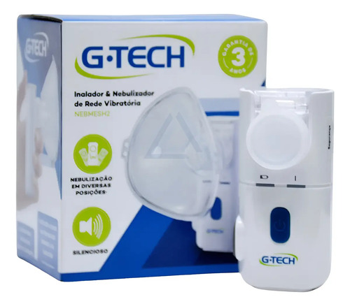 Inalador Nebulizador G-tech Nebmesh2 Portátil Silenciso Cabo