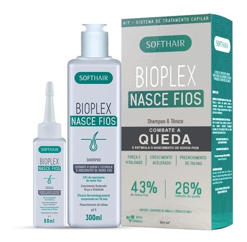 Softhair Kit Nasce Fios Sham. E Tônico Crescimento Antiqueda