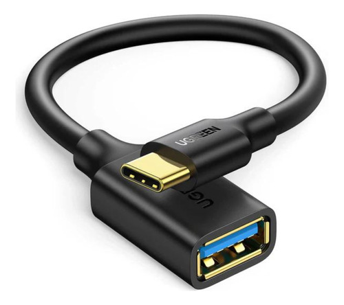 Cable Adaptador Otg Usb Tipo C A Usb 3.0 Negro Ugreen Cel Ta