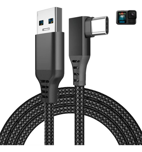 Cabo Usb-c 5 Metros Para Gopro Hero 10 11 12 13