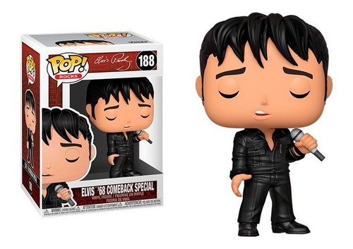 Figura Funko Pop - Elvis 68 Comeback Special 188