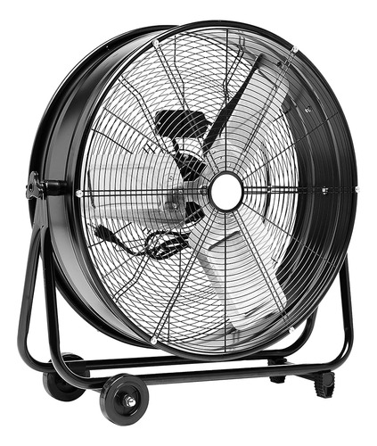 Amazoncomercial, Negro 2-speed Rotaring 24-inch Drum Fan