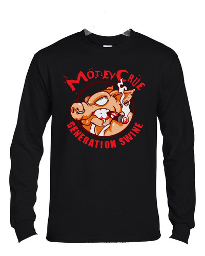 Polera Ml Motley Crue Generation Swine Pig Rock Abominatron