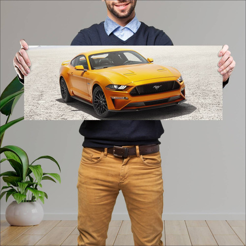 Cuadro 30x80cm Auto 2018 Ford Mustang Gt Auto 261
