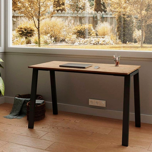 Imagen 2 de 3 de Escritorio Flat Black & Roble Homeoffice | Contado