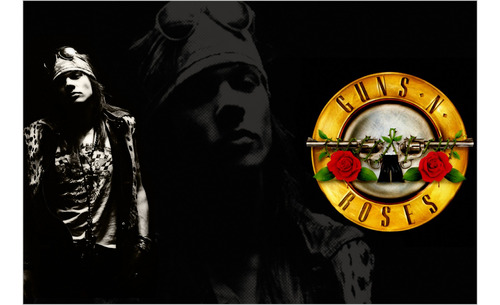 Guns N´roses Cuadro Decorativo Poster Axl Slash   No Canvas 