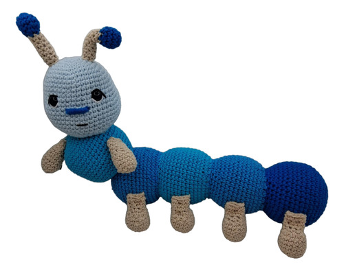 Muñeco Amigurumi Gusano Oruga Crochet Hecho A Mano