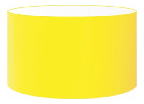 Cúpula Abajur Cilín Vivare Cp-8025 Ø50x30cm - Bocal Europeu Cor Amarelo Amarelo