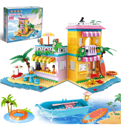 Hogokids Juego De Construcción De Casa De Playa Para Niña.