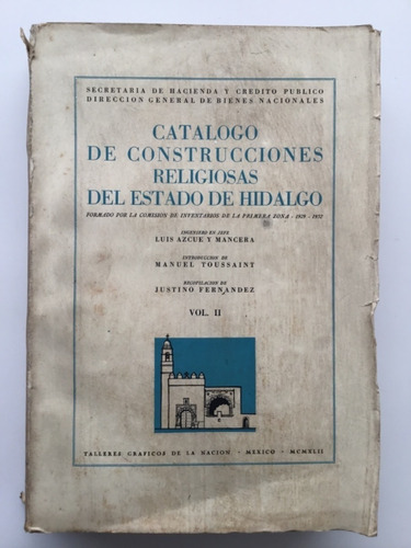 Catálogo De Construcciones Religiosas 1era Edición Vol.2 (Reacondicionado)