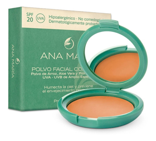 Polvo Compacto Ana Maria, Arroz Aloe Vera Y Filtro Solar #7