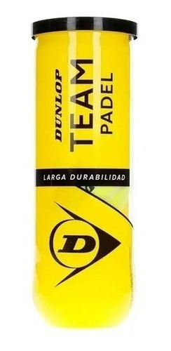 Pelotas De Padel Dunlop Team Padel High Durability X 3
